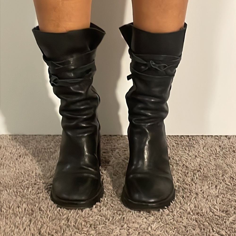 Ann Demeulemeester Black Ankle Boots